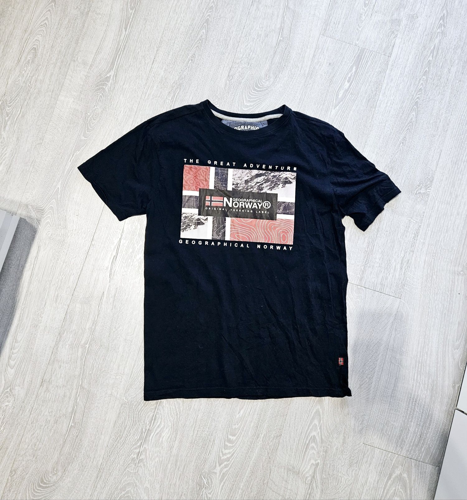 Granatowa koszulka Geographical Norway m 38