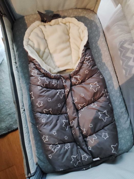 Śpiworek dla niemowlaka do wózka i fotelika samochodowego