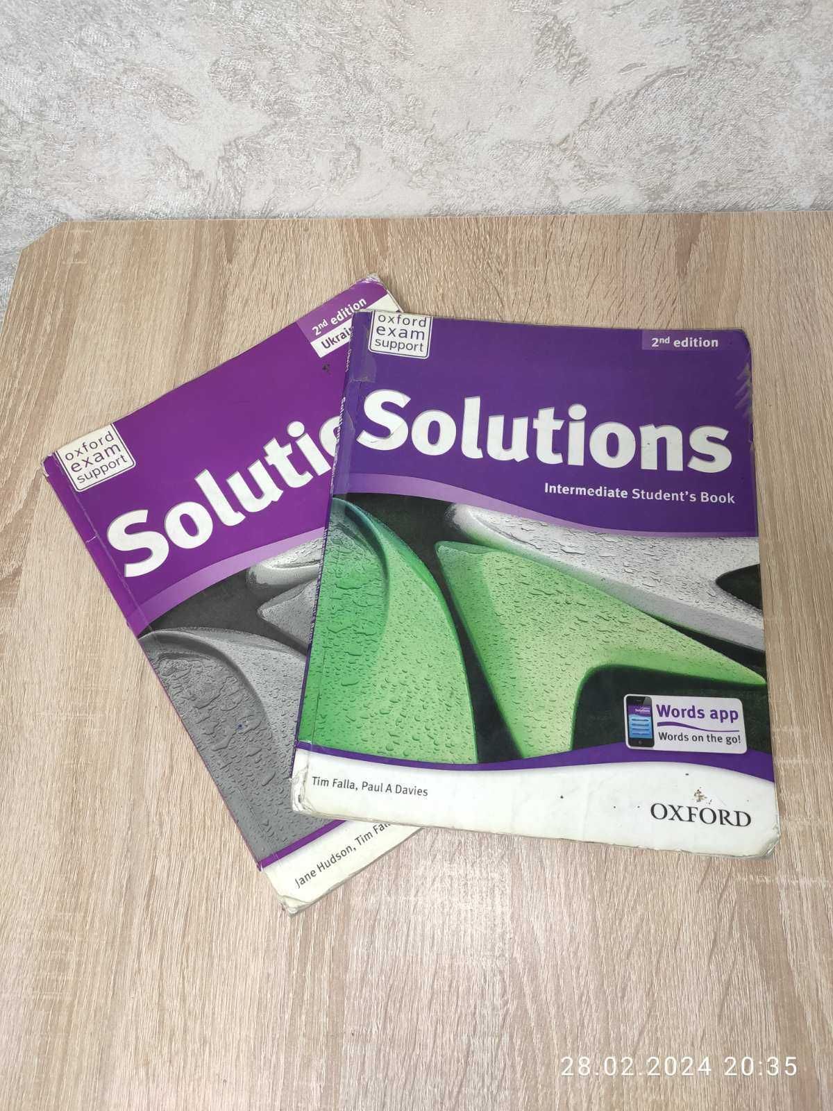 КОМПЛЕКТ SOLUTIONS Intermediate 2-nd edition Student's Book + Workbook