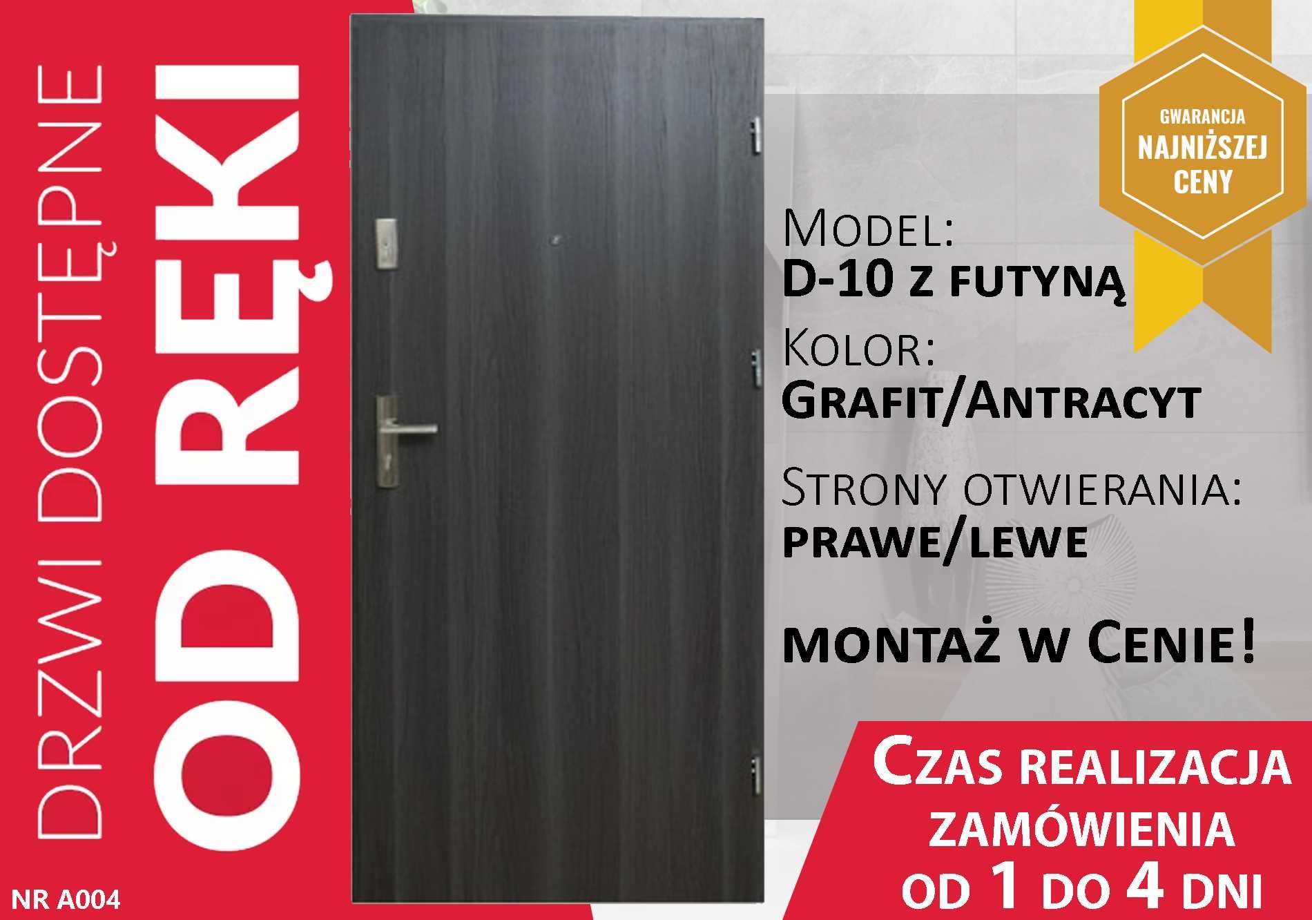 Drzwi ZEWNĘTRZNE -wewnętrzne WEJŚCIOWE drewniane i metalowe z MONTAŻEM