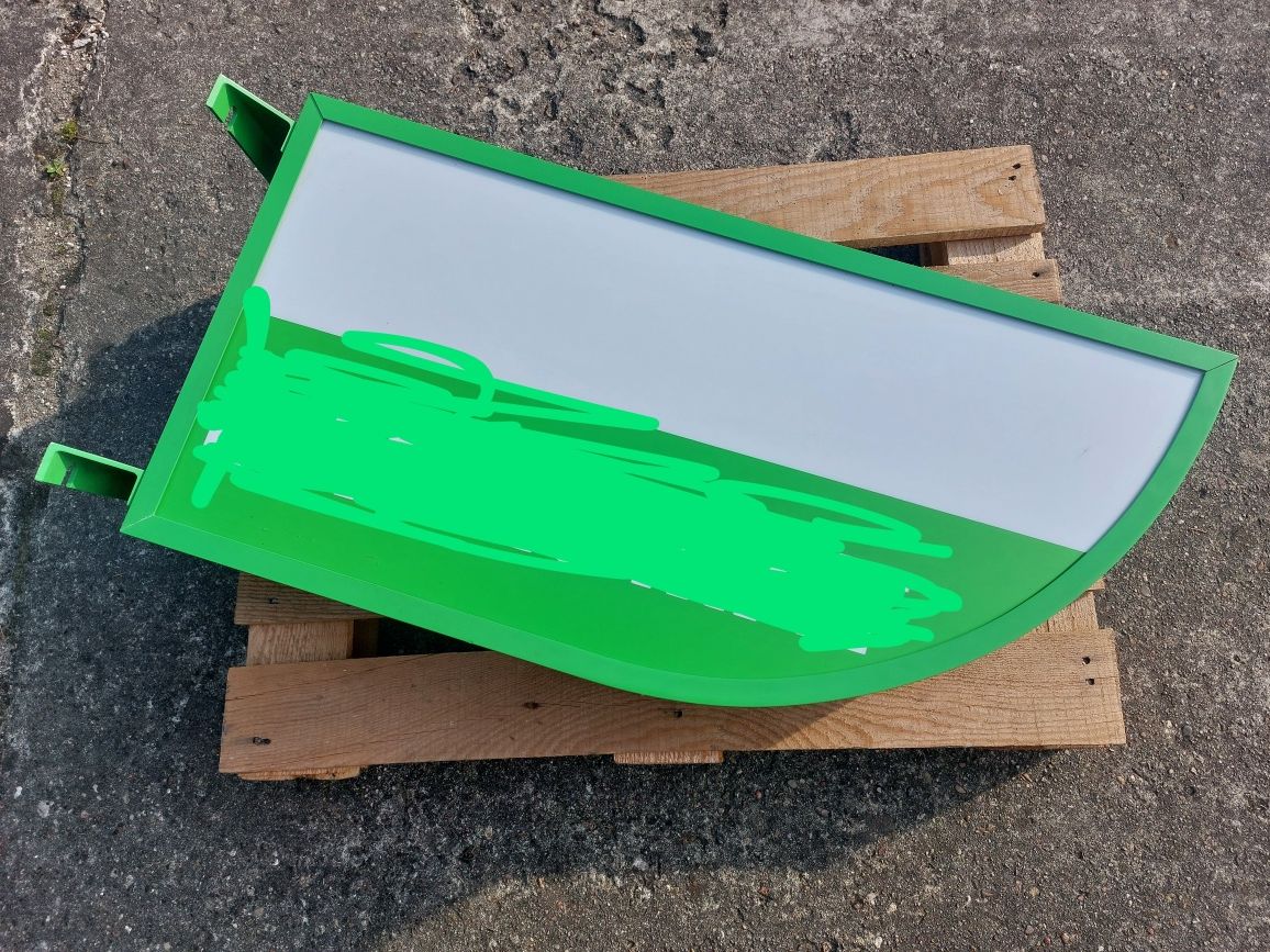 Szyld reklamowy metalowy 80x40cm