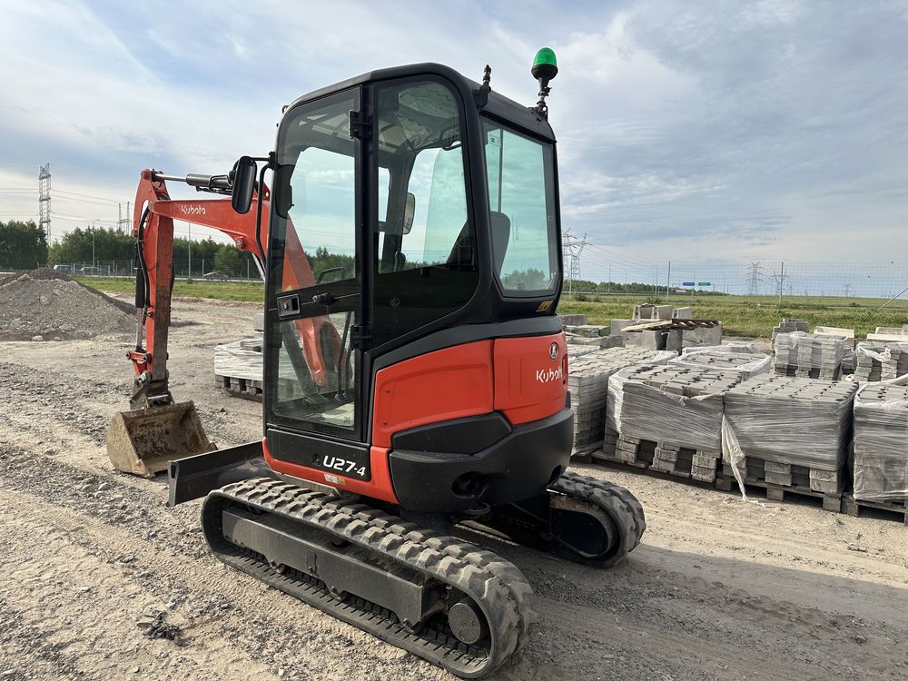 Minikoparka Kubota U27-4 (cat,jcb,bobcat) 2014r. 4 łyżki FV23%