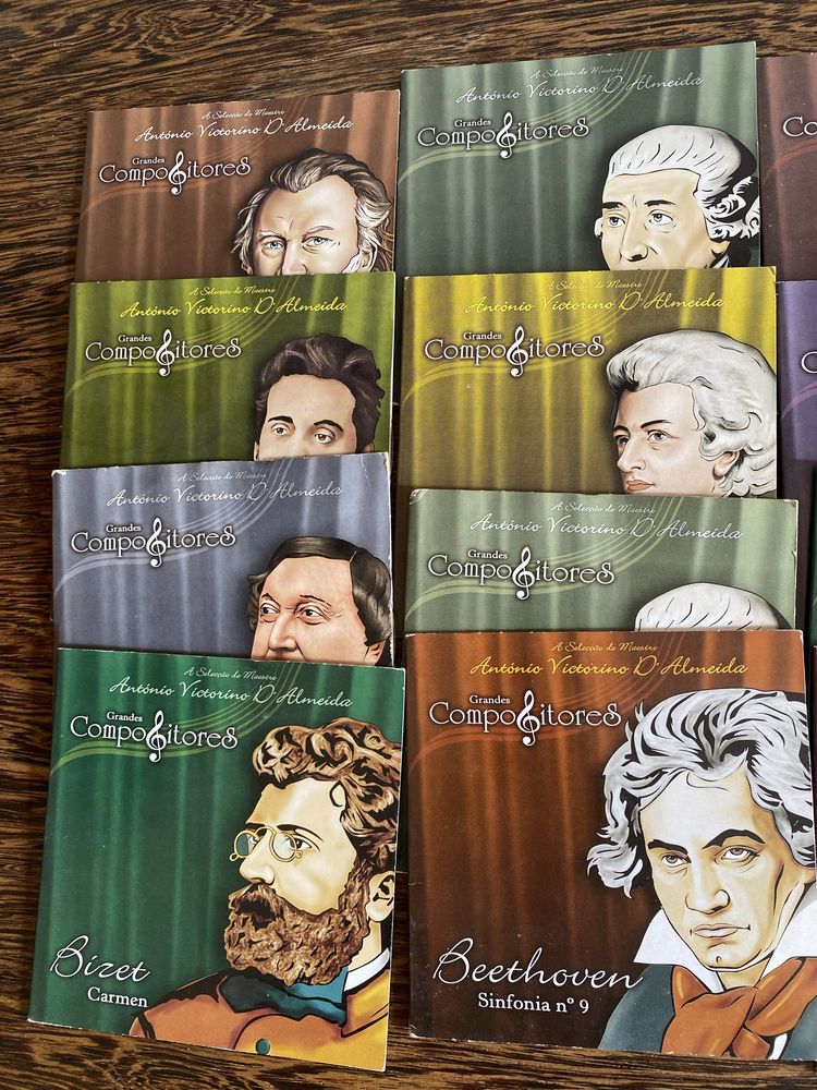Conjunto 12 CDs “grandes compositores”-Mozart,beethoven…