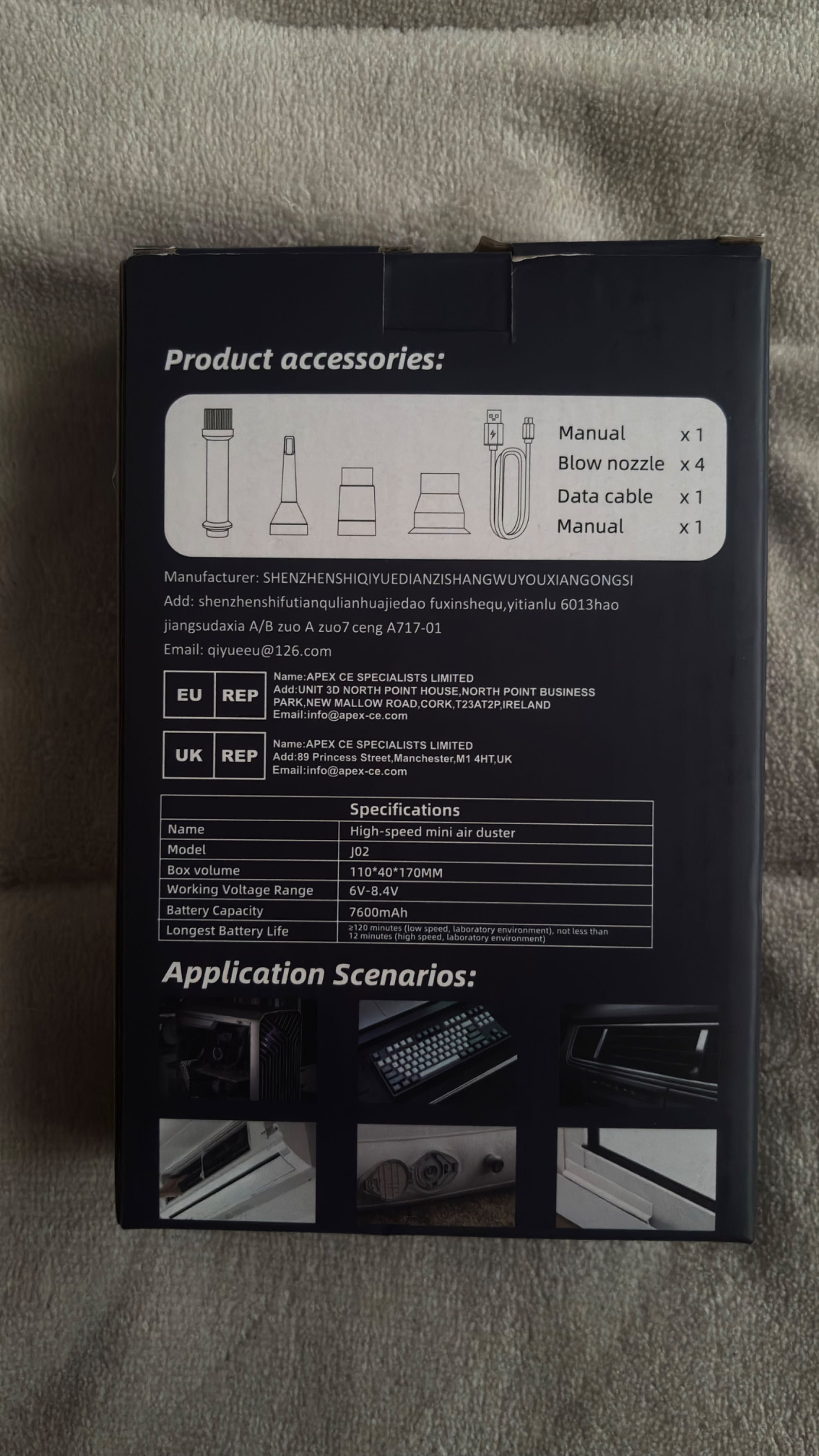 Suprador de limpeza (130000RPM)