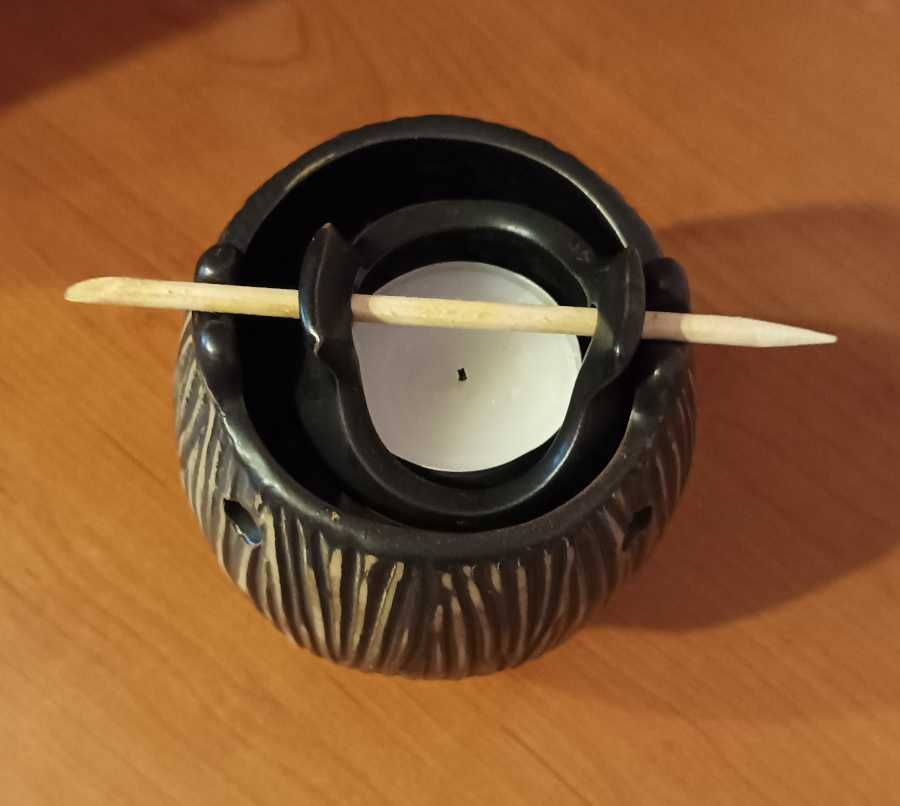 3-częściowa ceramiczna lampa zapachowa do olejków, wosku