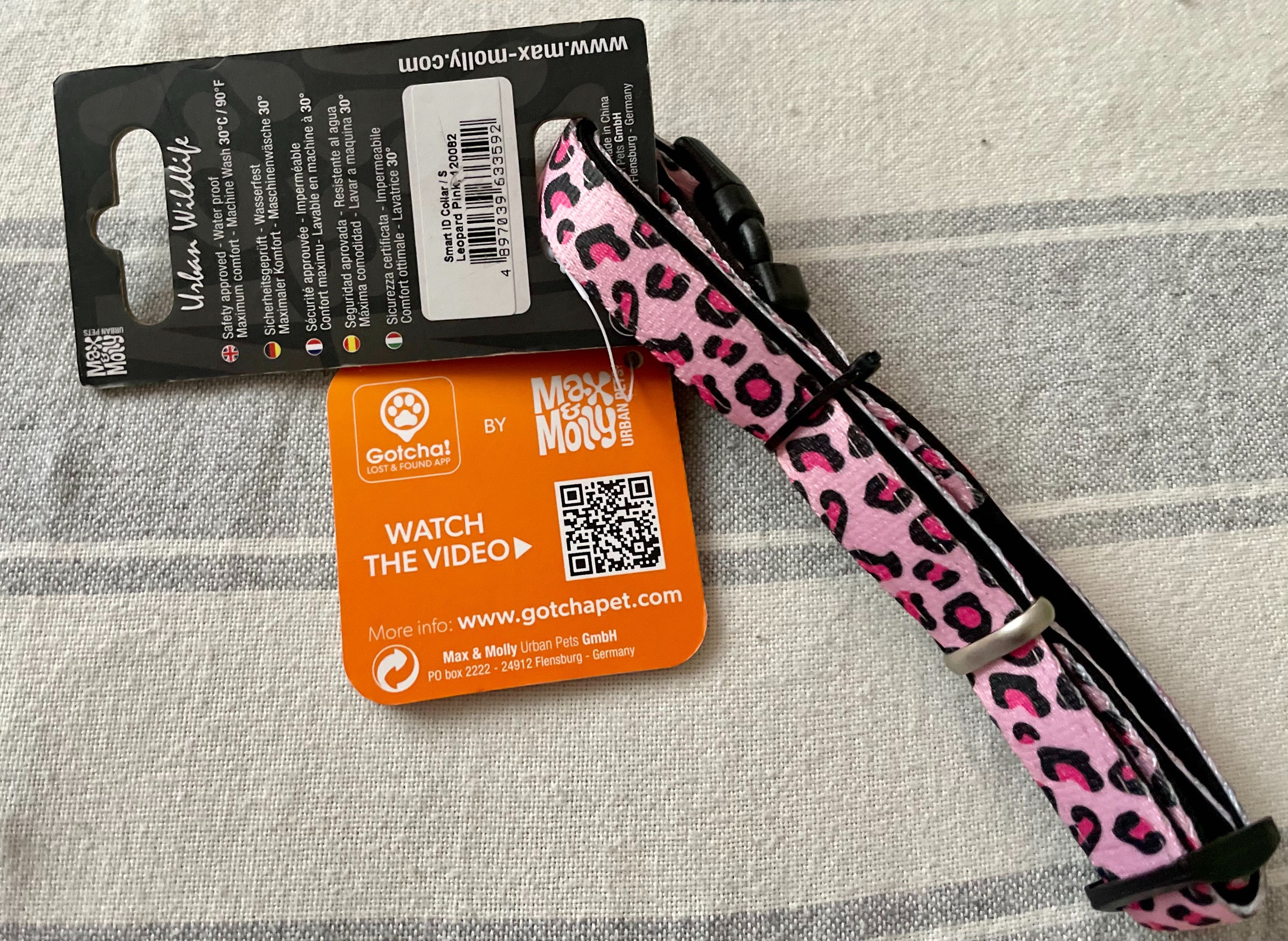 Max&Molly GOTCHA! Smart ID Leopard nowa obroża z zawieszką dla psa