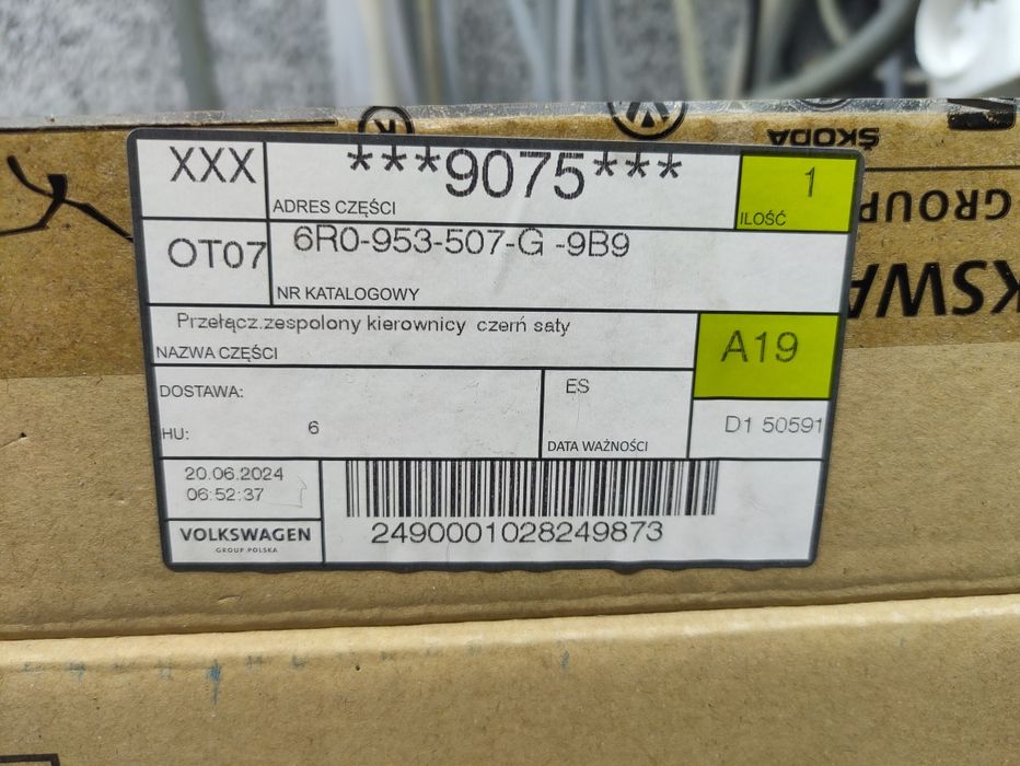 Przełącznik zespolony Seat Skoda VW Oryginalny