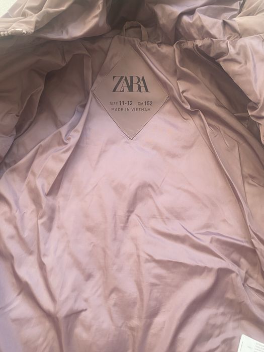 Теплая куртка zara  для девочки 11-12 лет