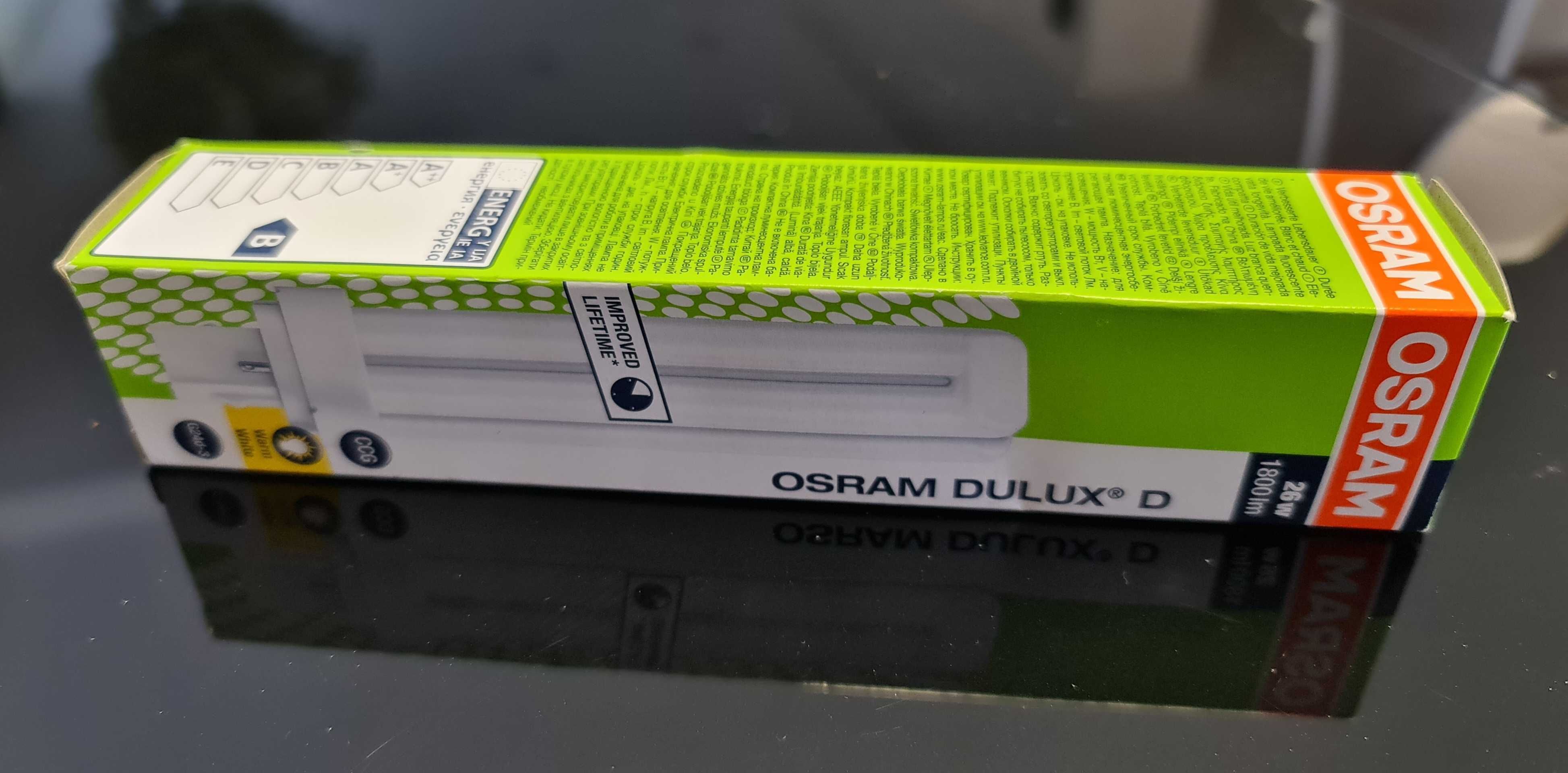 Żarówka Osram DULUX D/E 26W 1800lm 3000K (ciepły biały ) G24d-3