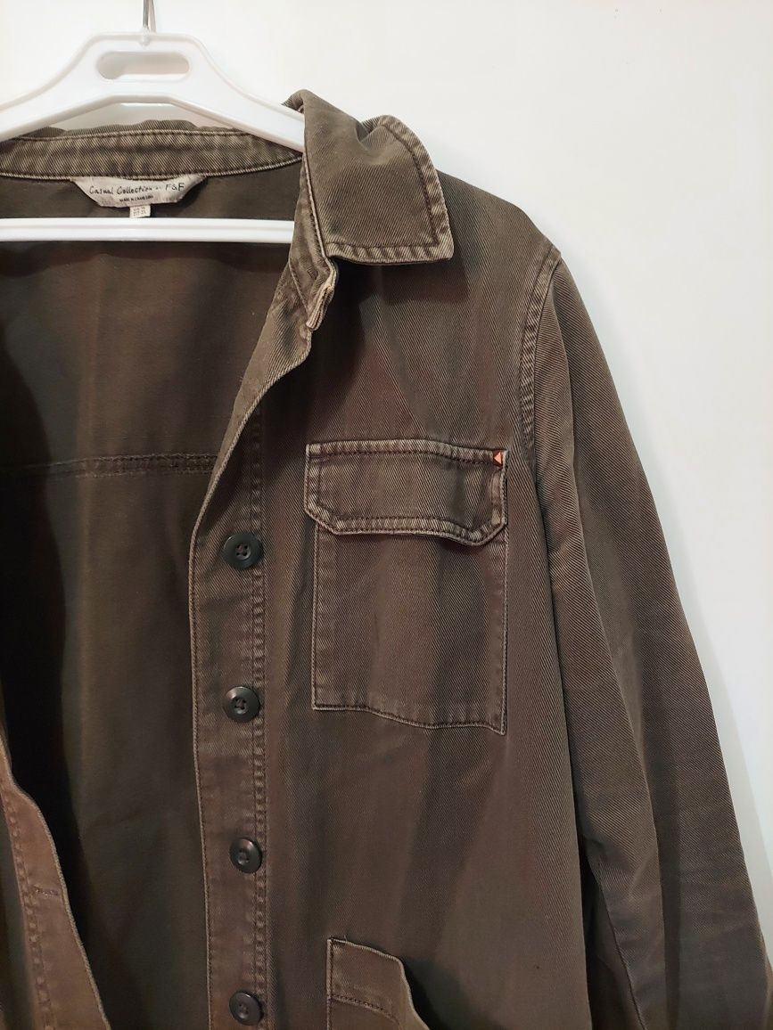 Kurtka/narzutka zielona khaki F&F rozmiar EU 44 plus size