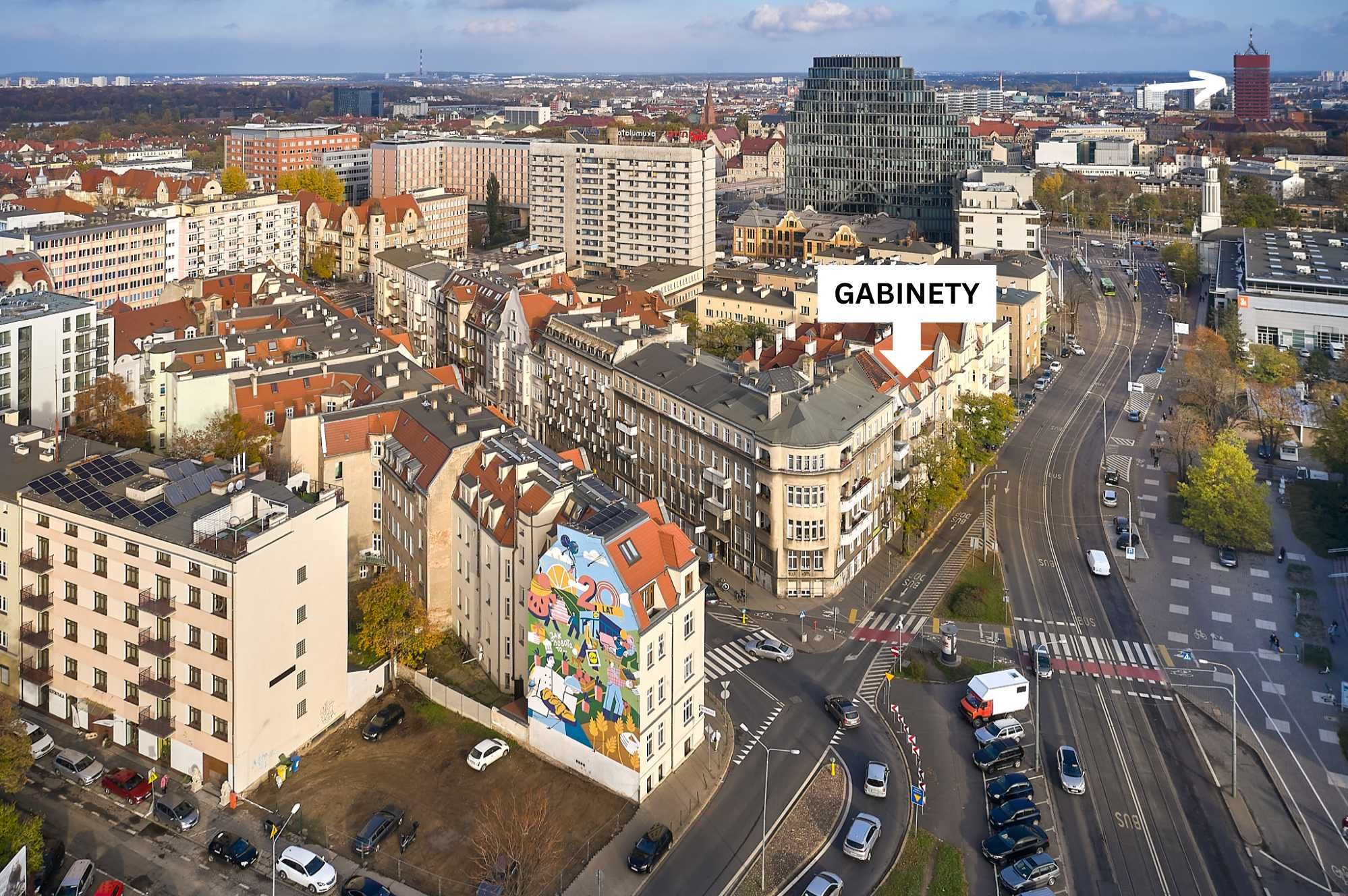 Piękne gabinety/biuro do wynajęcia centrum Poznania