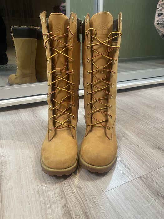 Сапоги женские  timberland 14-inch waterproof boot  yellow