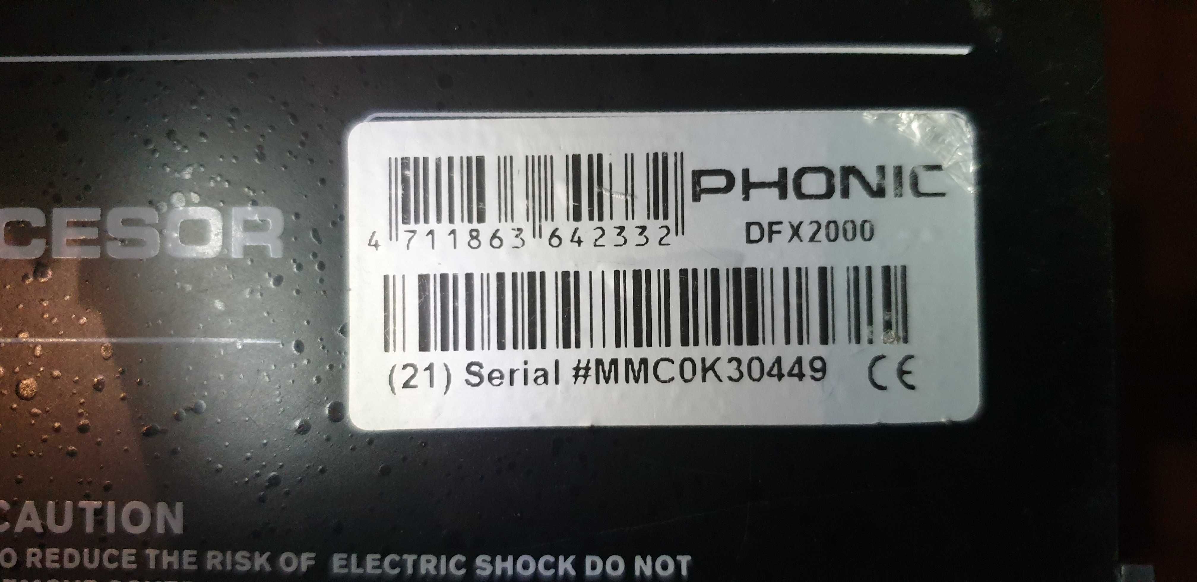PHONIC Multi Efekt Processor DFX 2000 Super Efekt Stereo