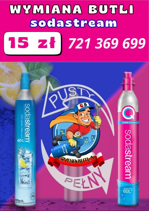 SodaStream 425g Gaz do saturatorów Soda Quick WYMIANA