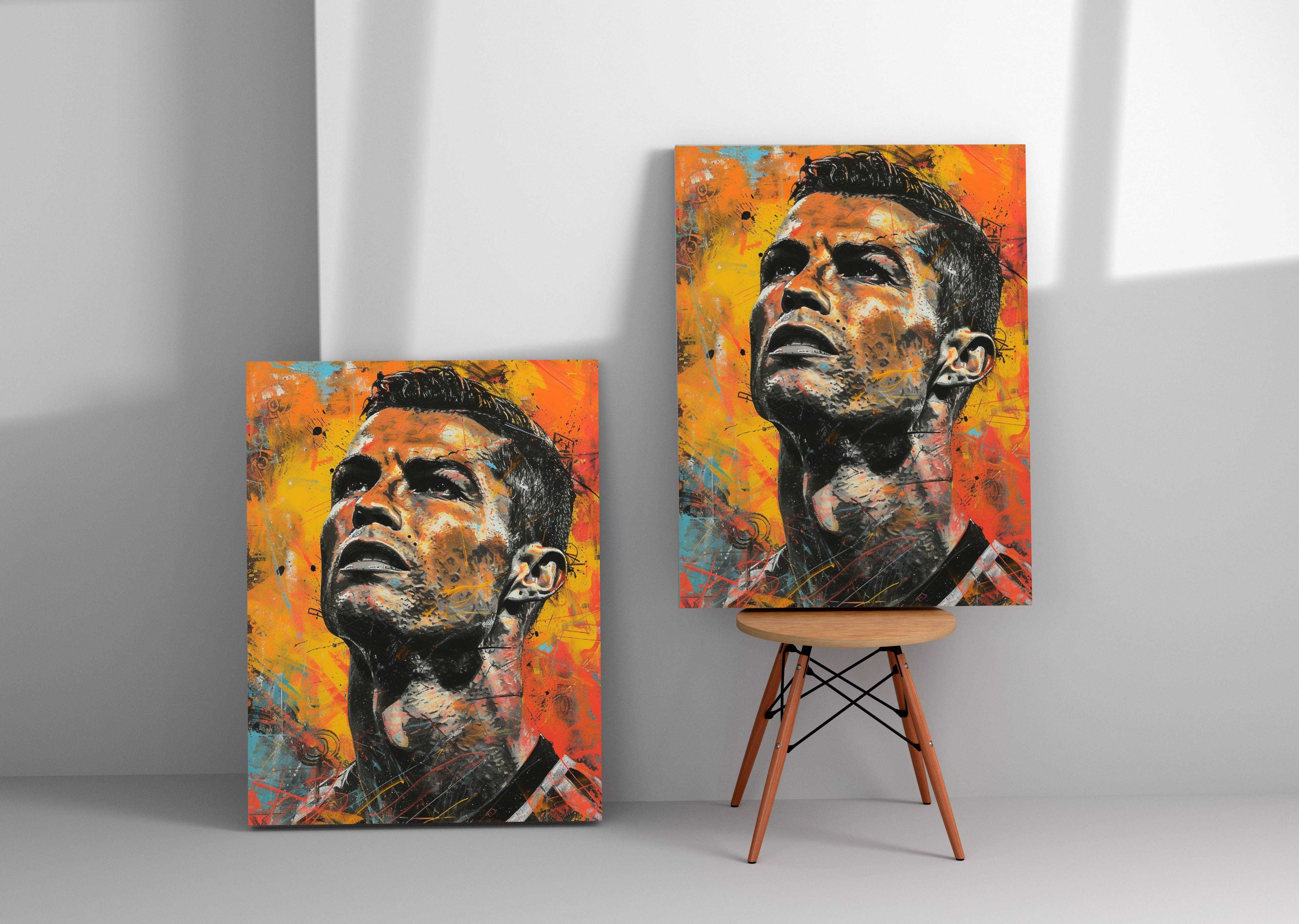 Nowoczesny obraz na płótnie Cristiano Ronaldo 30x40 cm do salonu