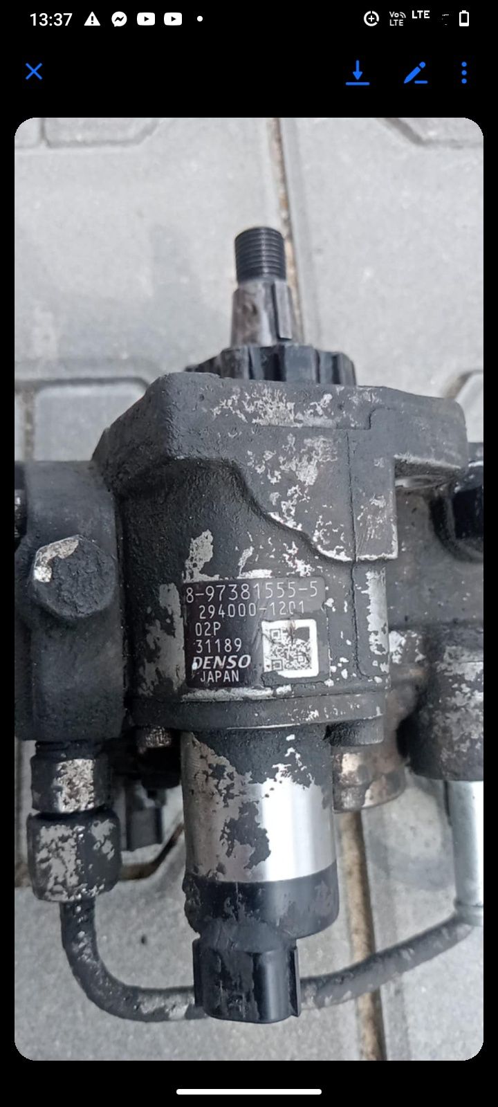 Pompa wysokiego ciśnienia Denso z koparki JCB JS 130