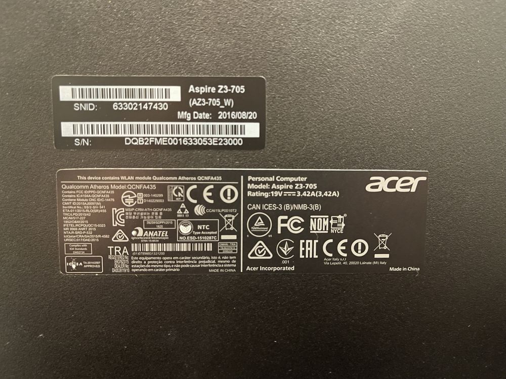 Продам Моноблок 21.5'' ACER Aspire Z3-705