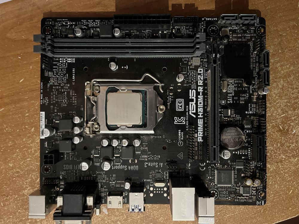 Intel core I3-9100F + Asus Prime H310M-R R2.0 (+кулер у подарунок)