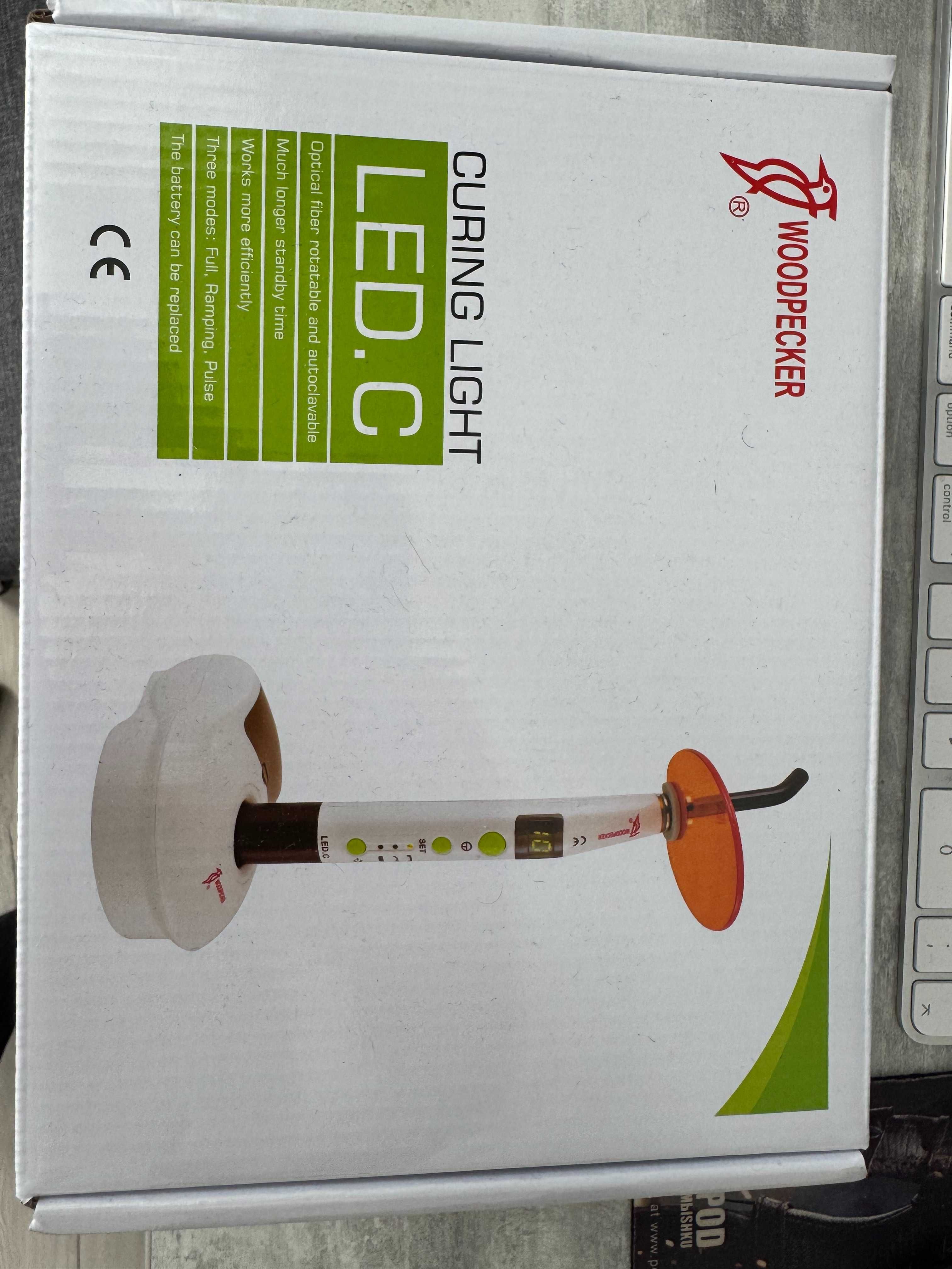 Подставка, стекло и зарядка для фотополимерной лампы Woodpecker LED-C