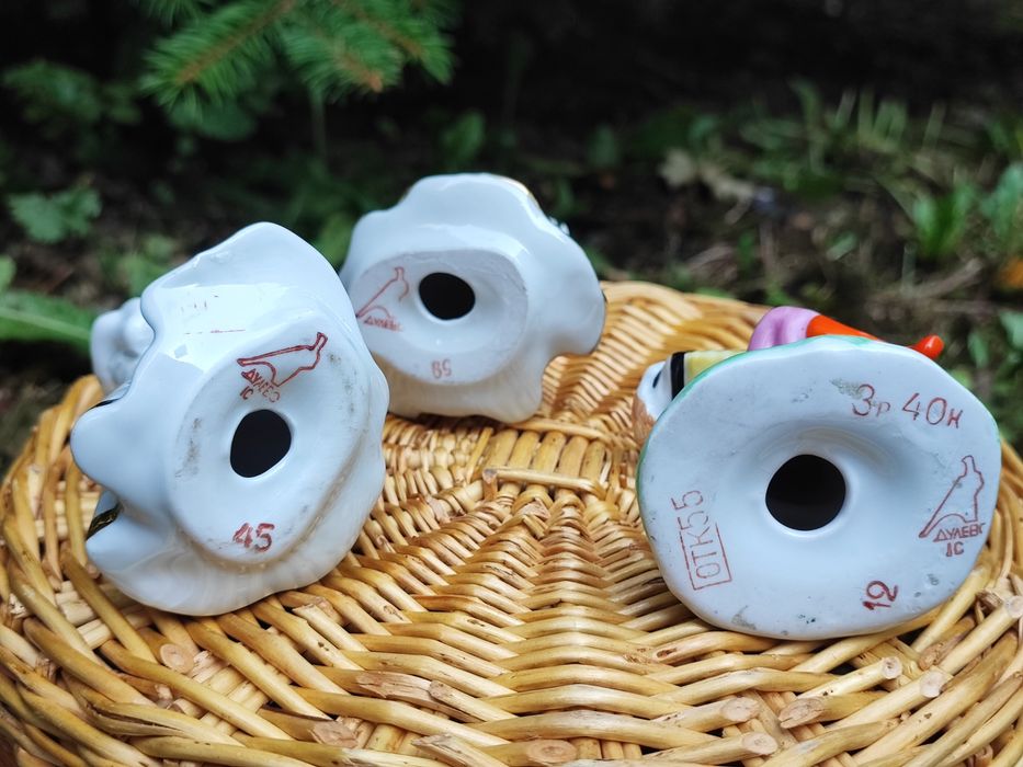 Porcelana Dulowo 3 figurki Komplet