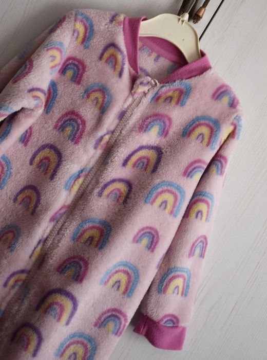 Piżama polarowa 92 98 kigurumi onesie pajacyk z polaru ciepła kombinez