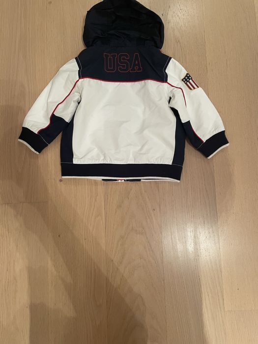 Biała dziecięca kurtka Tommy  Hilfiger