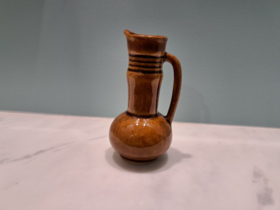 Ceramika prl wazonik Bolesławiec miniatura