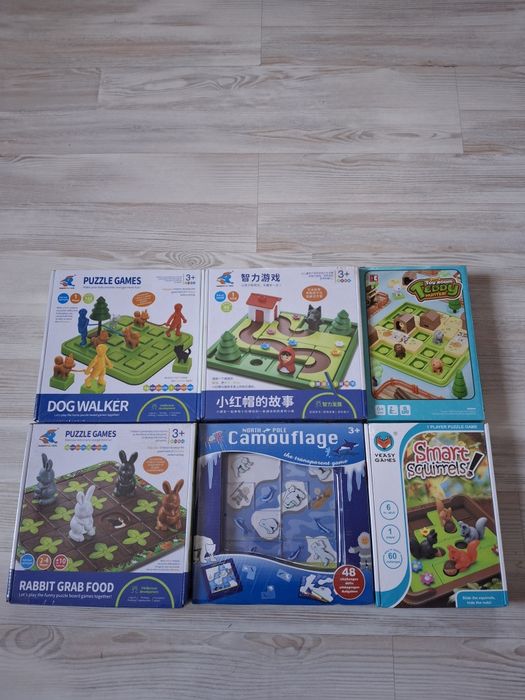 Ігри-головоломки: Прогулянка із собакою, Червоний капелюшок.