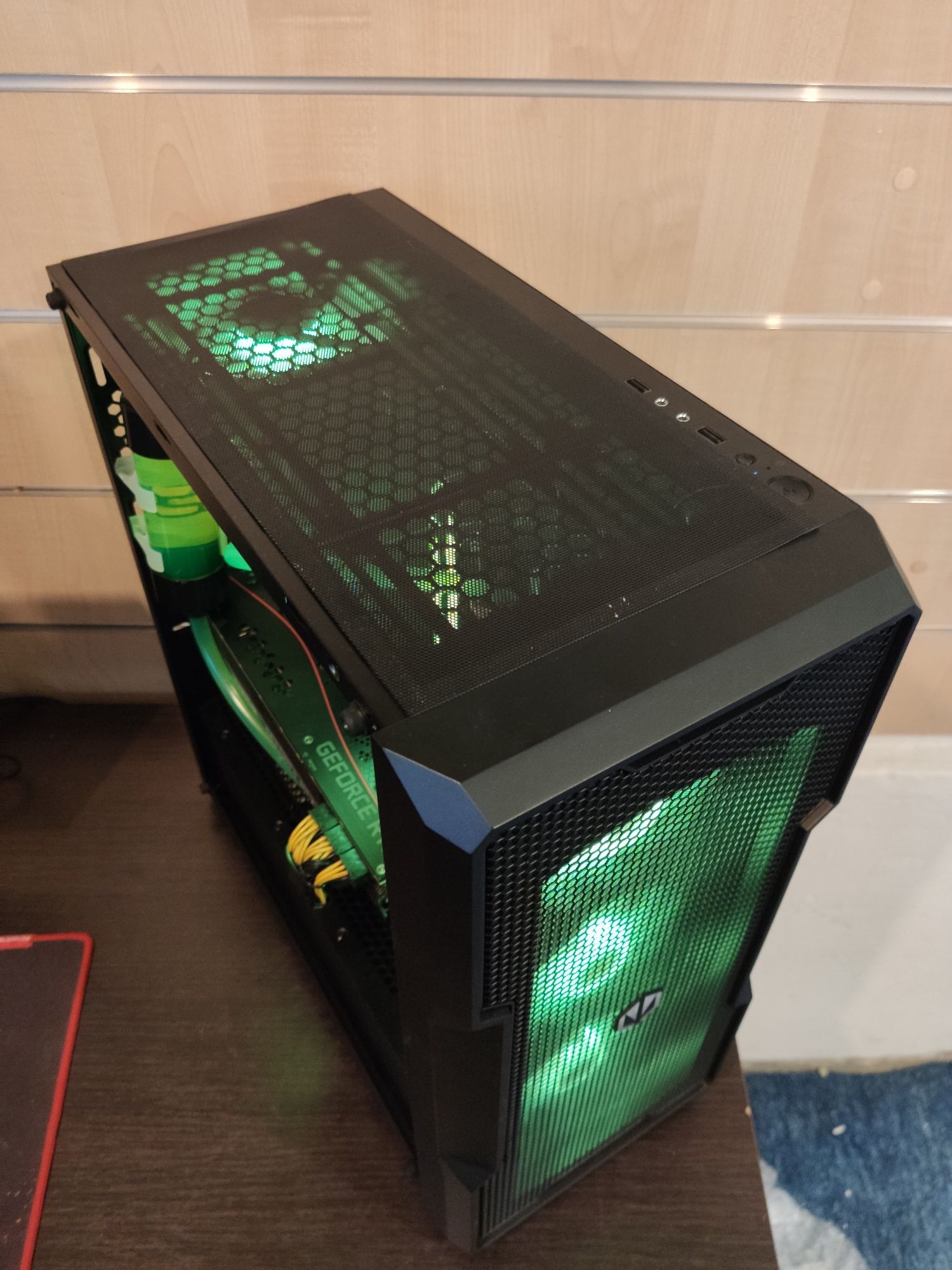 i7-11700, LED Komputer do Gier,32 GB,RTX 4060 Ti, Woda, SSD, Win 11