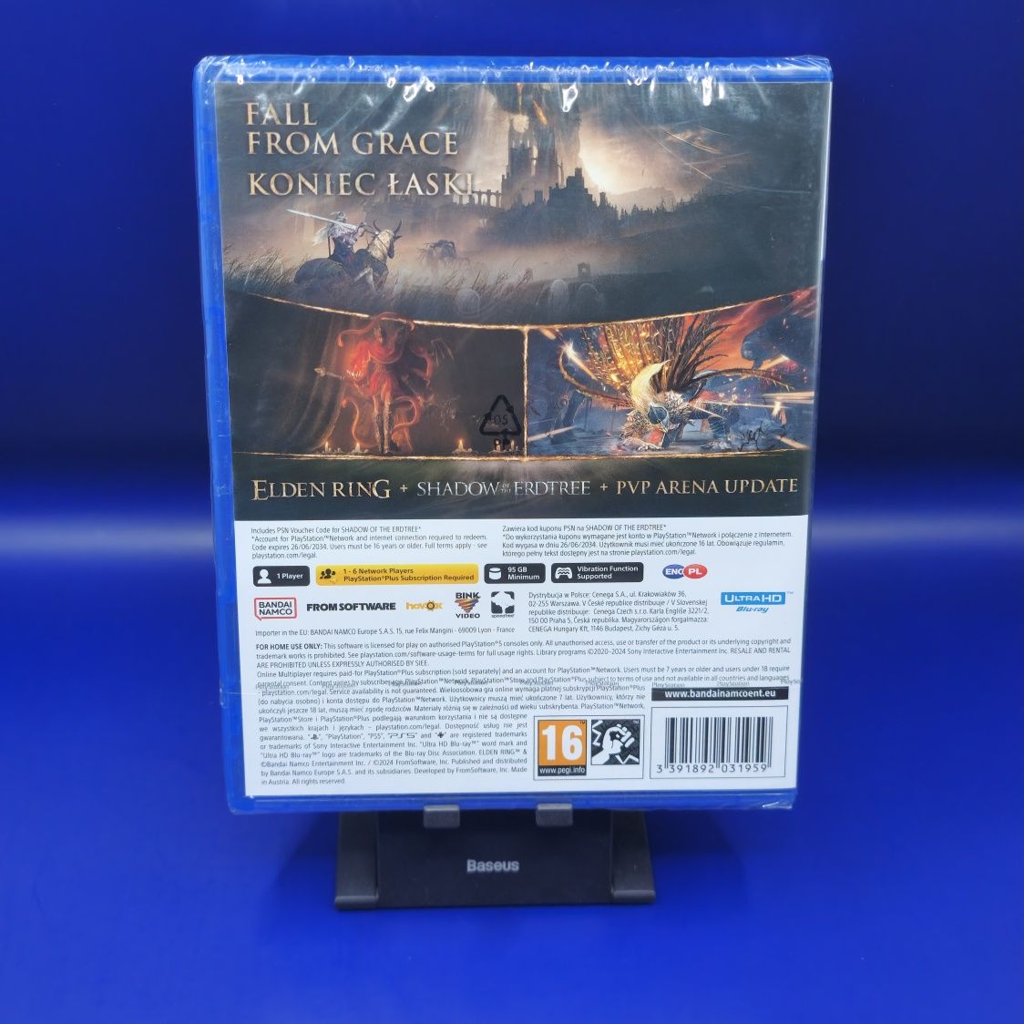 NOWY Elden Ring Shadow of the Erdtree Edition PL okładka - gra na PS5
