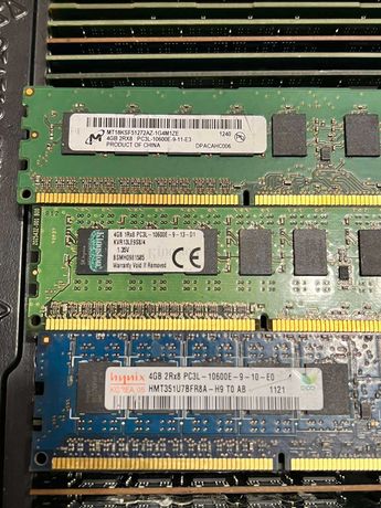 Оперативная Память на ПК DDR3 2Rx8 4GB 10600E 1333МГц В ассортименте