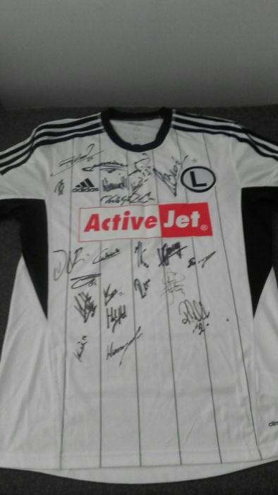 Legia koszulka z autografami rozm.M adidas oryginał