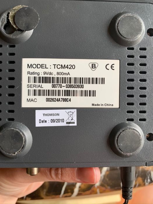 Кабельный модем Thomson TCM-420