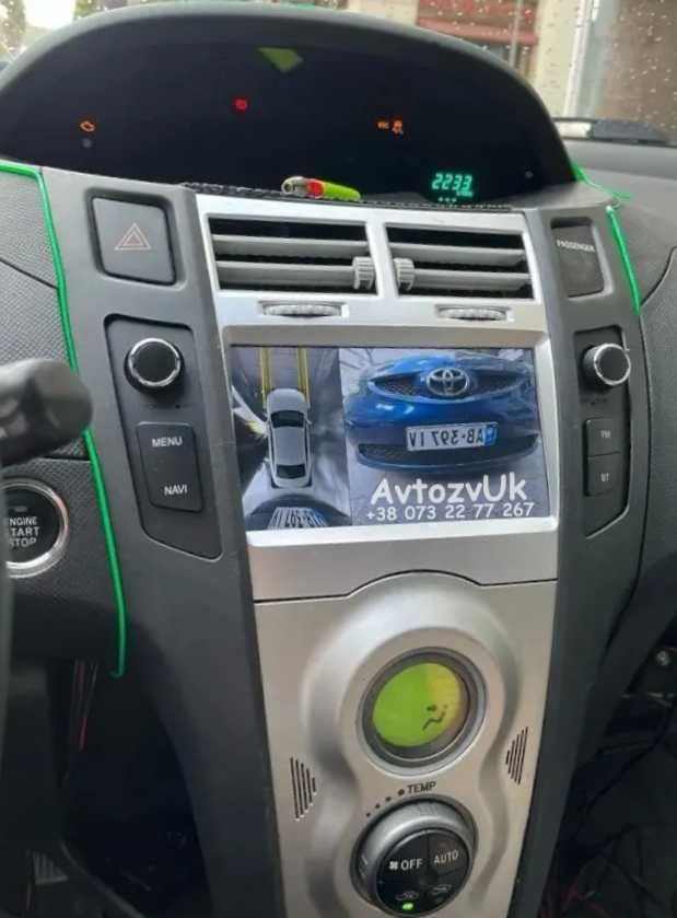 Магнитола YARIS Toyota Ярис GPS DVD USB 2 дин din CarPlay Android 14