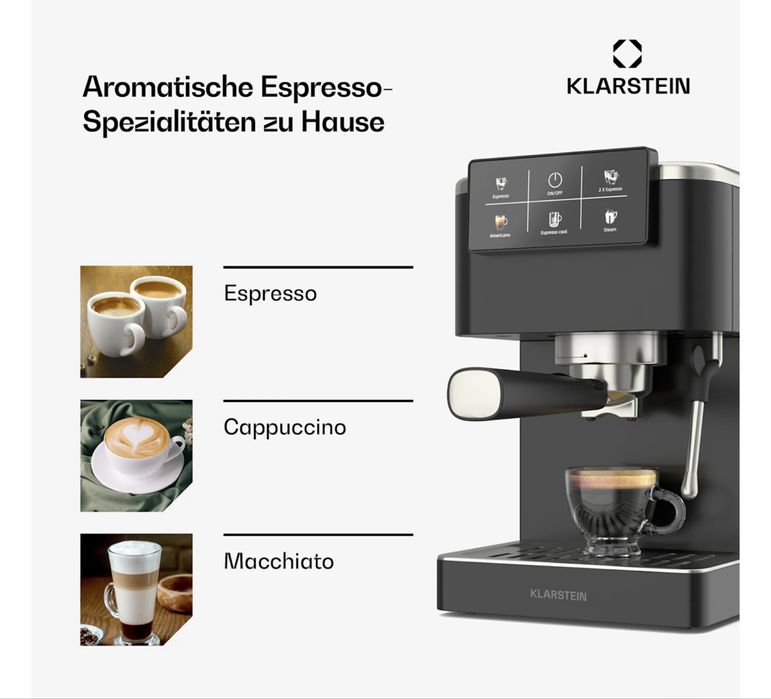 Кавомашина Klarstein 20 bar