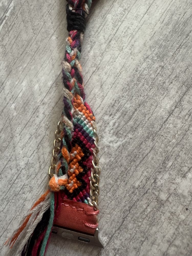Pasek do apple watch 38/40mm boho style wiazany sznurowany pleciony