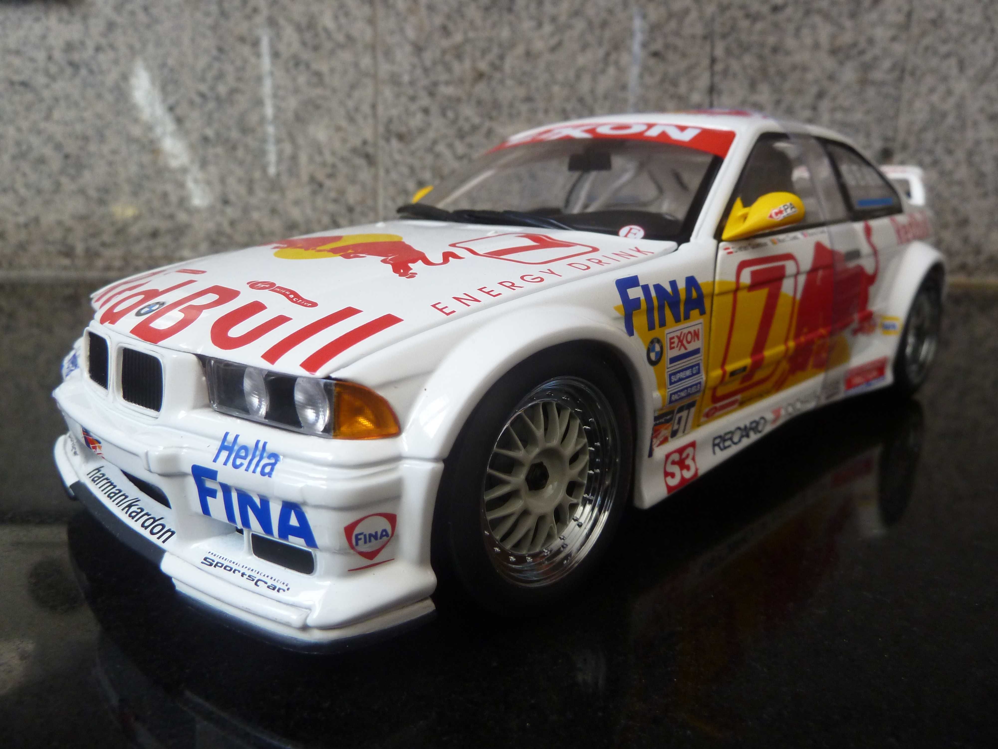 1:18 UT, BMW E36 M3 GTR, Red Bull AutoArt Minichamps