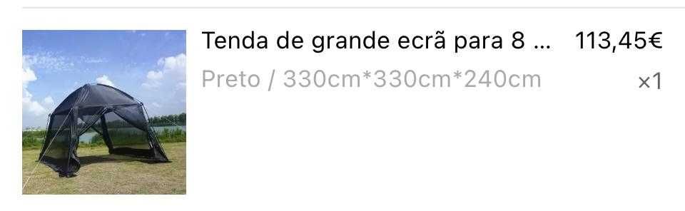 Vendo tenda grande para 8 pessoas