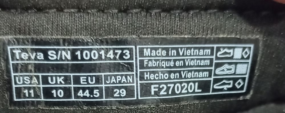 Сандалии TEVA 44,5 размер