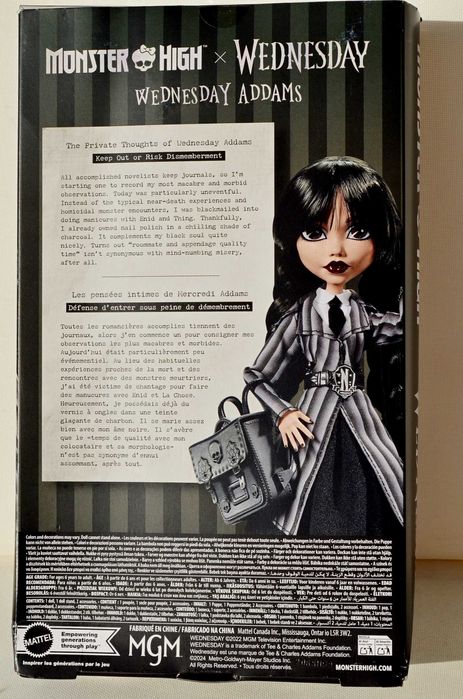 Лялька Monster High Wednesday Addams Монстер хай Венздей Nevermore