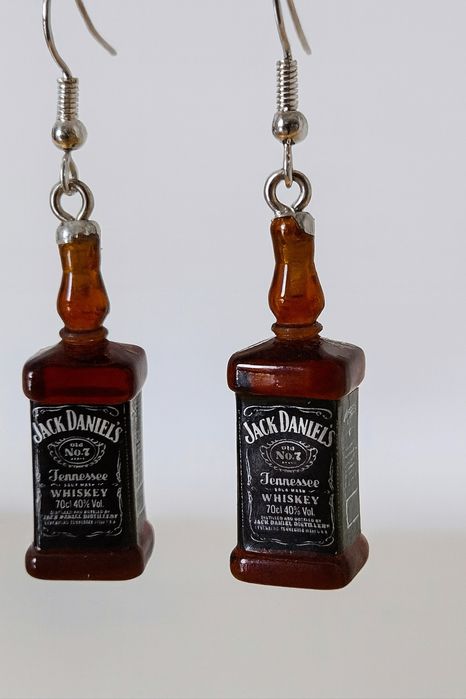 Kolczyki Jack Daniels nowe prezent