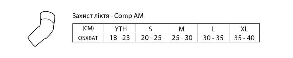 Захист ліктя 661 comp Am elbow  М - Л - ХЛ dirt вело dh