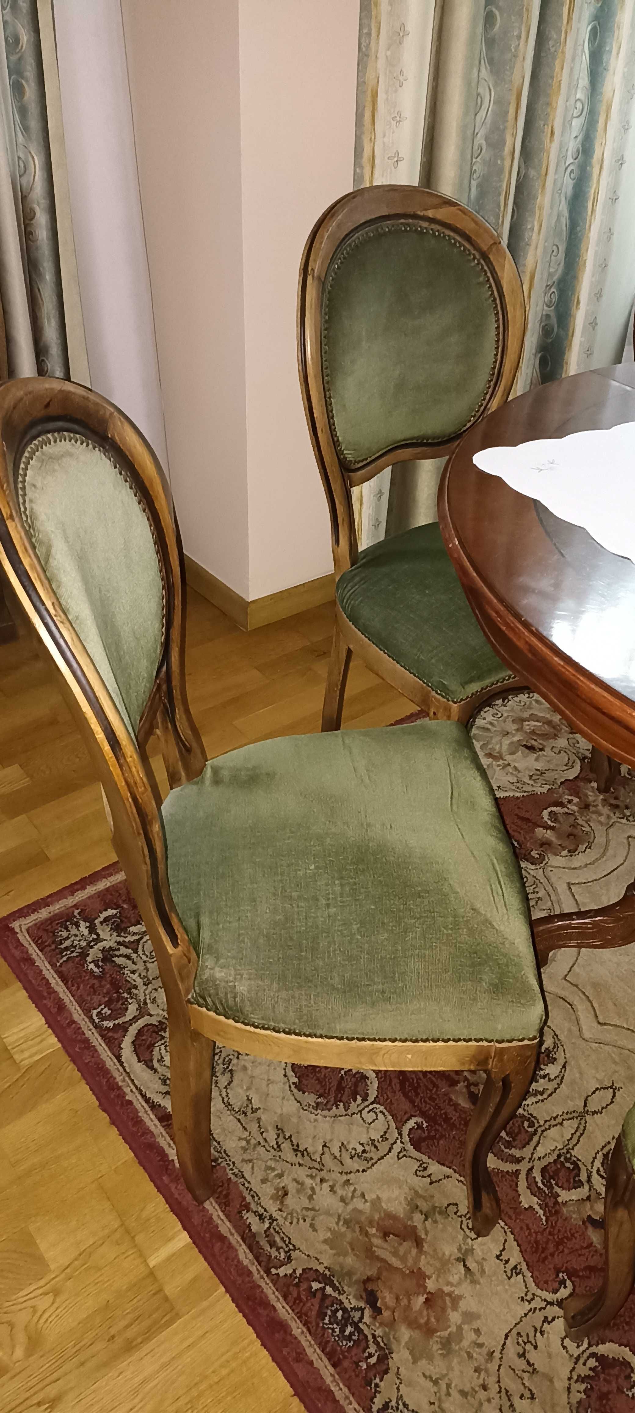Stół i 6 krzeseł w stylu Ludwika