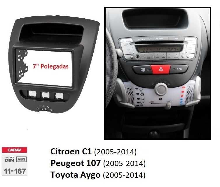 Rádio 2DIN • Citroen C1 • Peugeot 107 108 • Toyota Aygo • Android GPS
