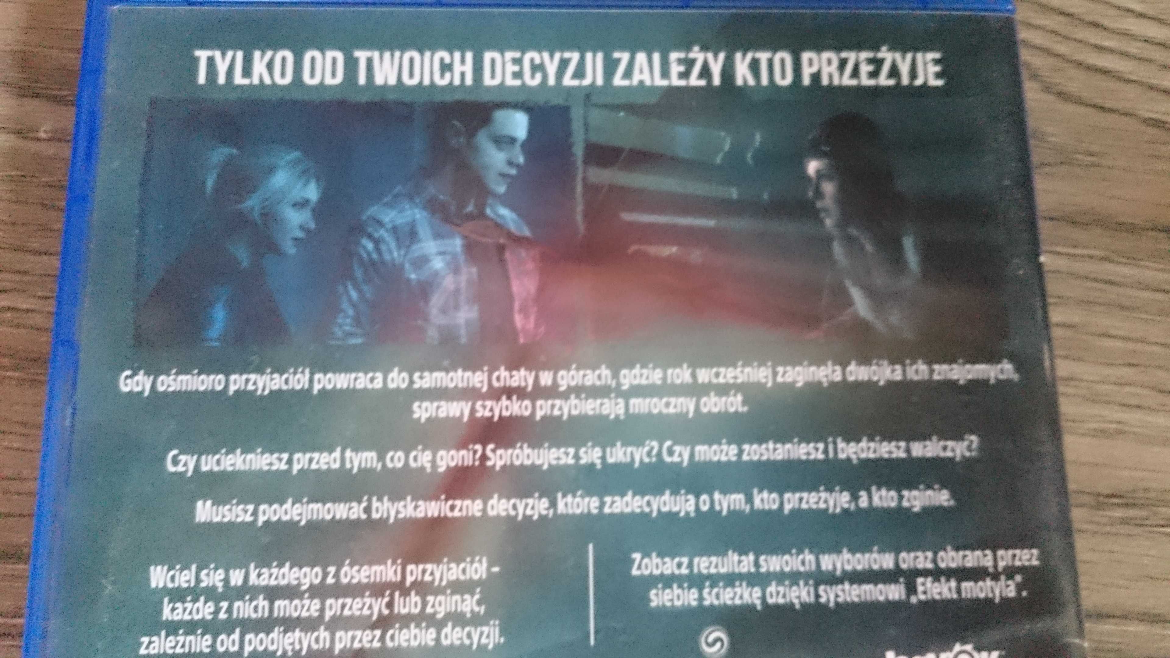 Gra Until Dawn PS4 polska wersja gta playstation 4 spiderman horror