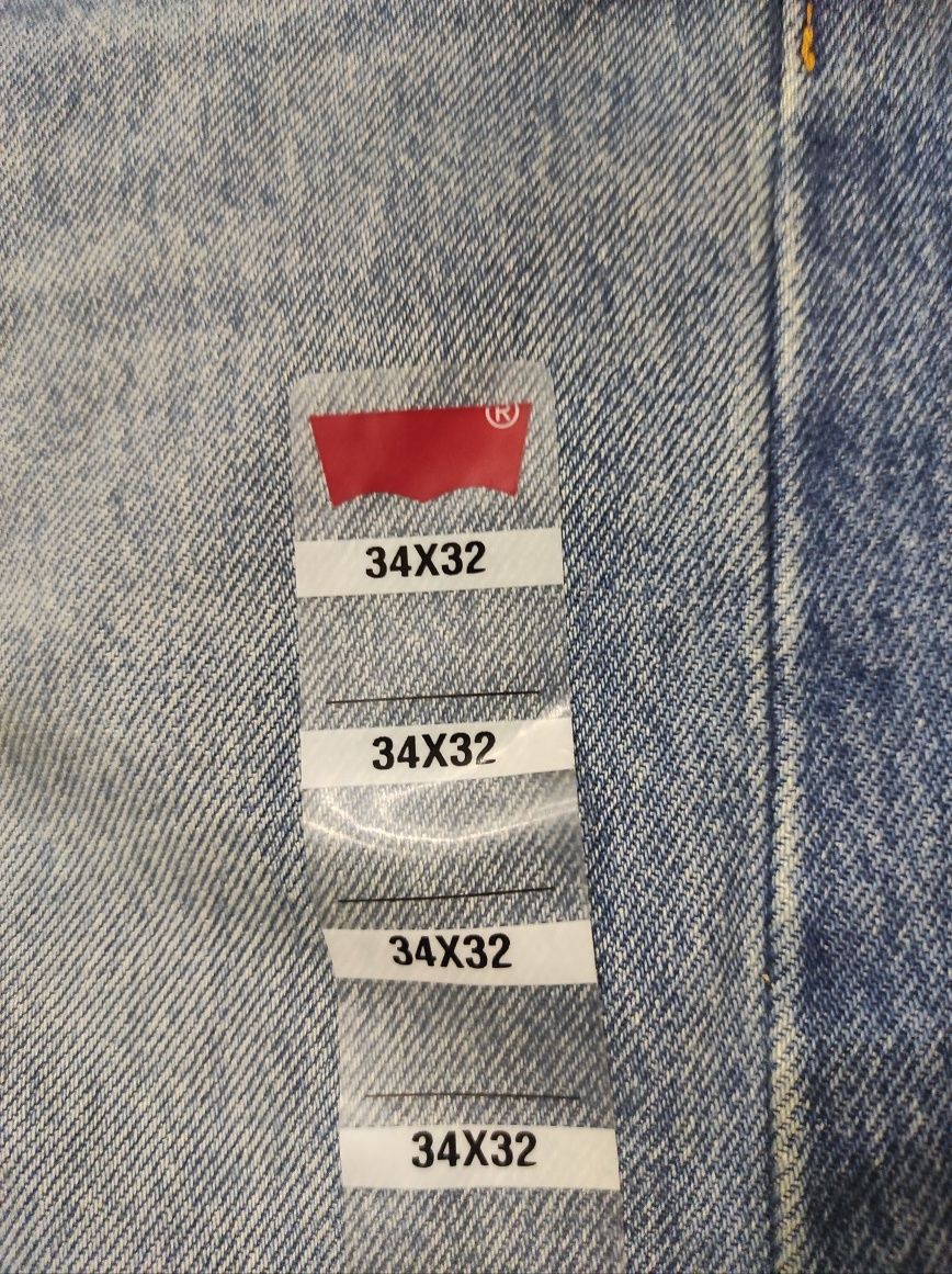 W34L32 Levi's 501 оригінальні чоловічі джинси