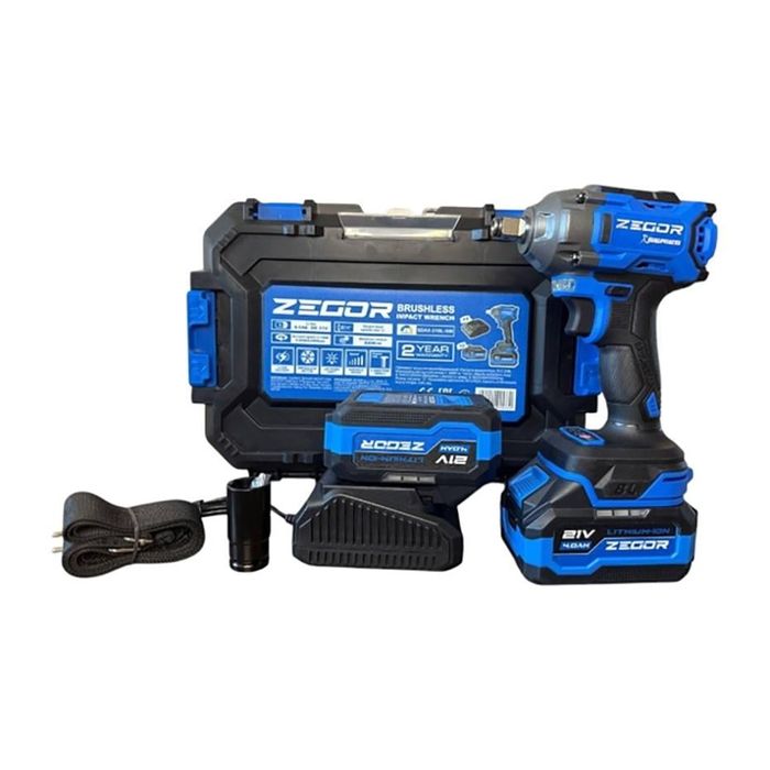 Гайковерт ударный аккумуляторный Zegor SDAX-21BL-500 21V