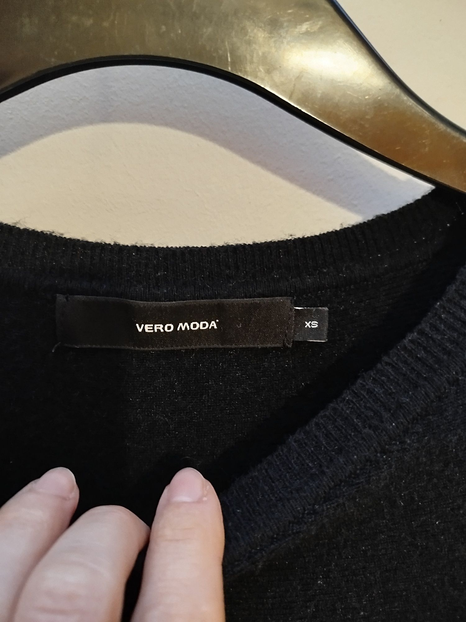 Czarna dzianinowa sukienka Vero Moda xs