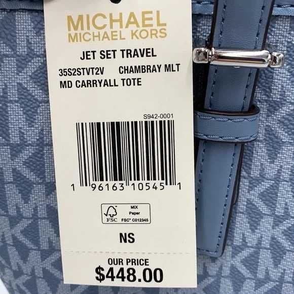 Nowa oryginalna torebka shopper Michael Kors Jet Set Travel Monogram