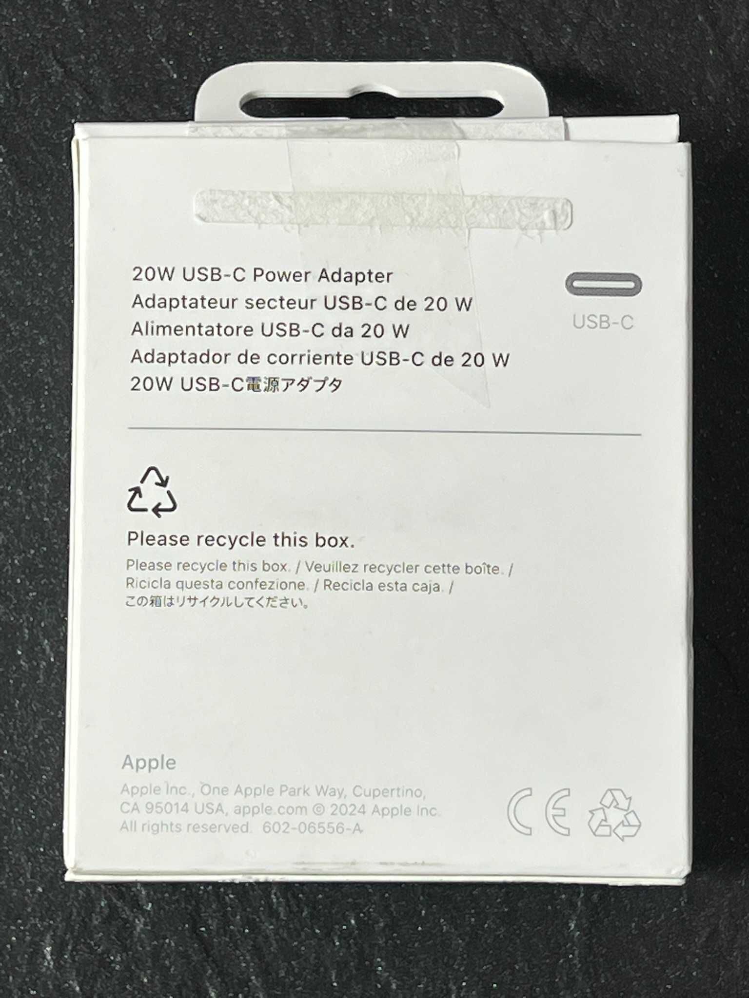 Ładowarka Apple USB-C 20W Power Adapter